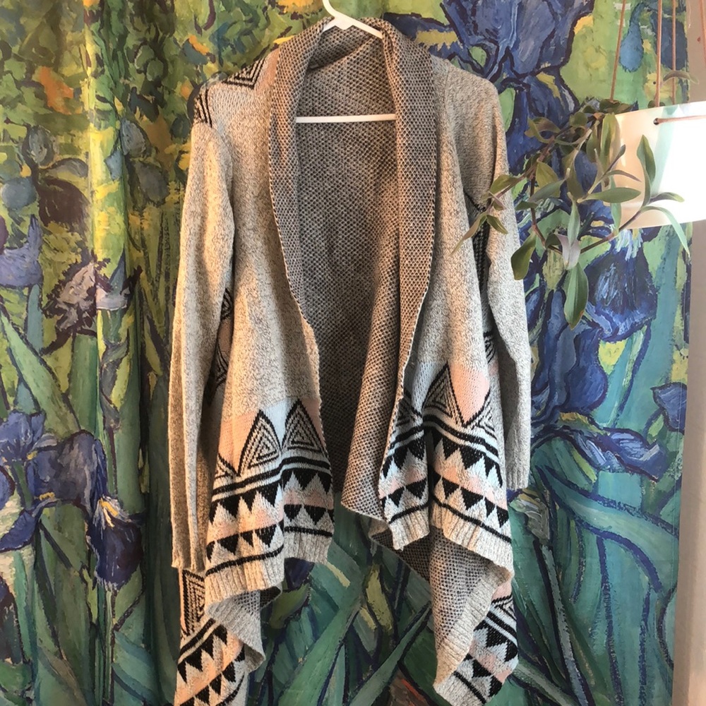 Geometric Cardigan Sweater